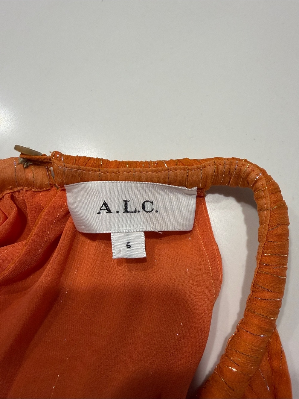 A.L.C. Orange Maxi Dress - Picture 4 of 5